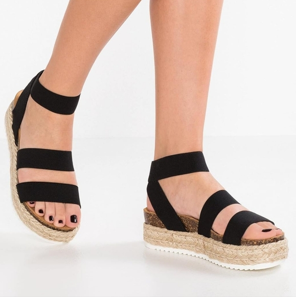 Steve Madden Kimmie Wedge Sandal black - Picture 2 of 10